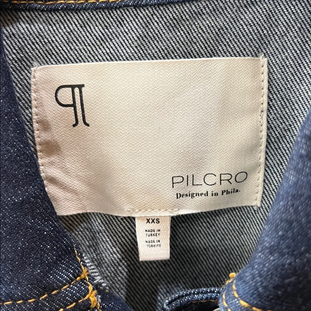 NWT $168 ANTHROPOLOGIE Pilcro Corset Denim Jacket oversized XXS will work for XS - Picture 4 of 10